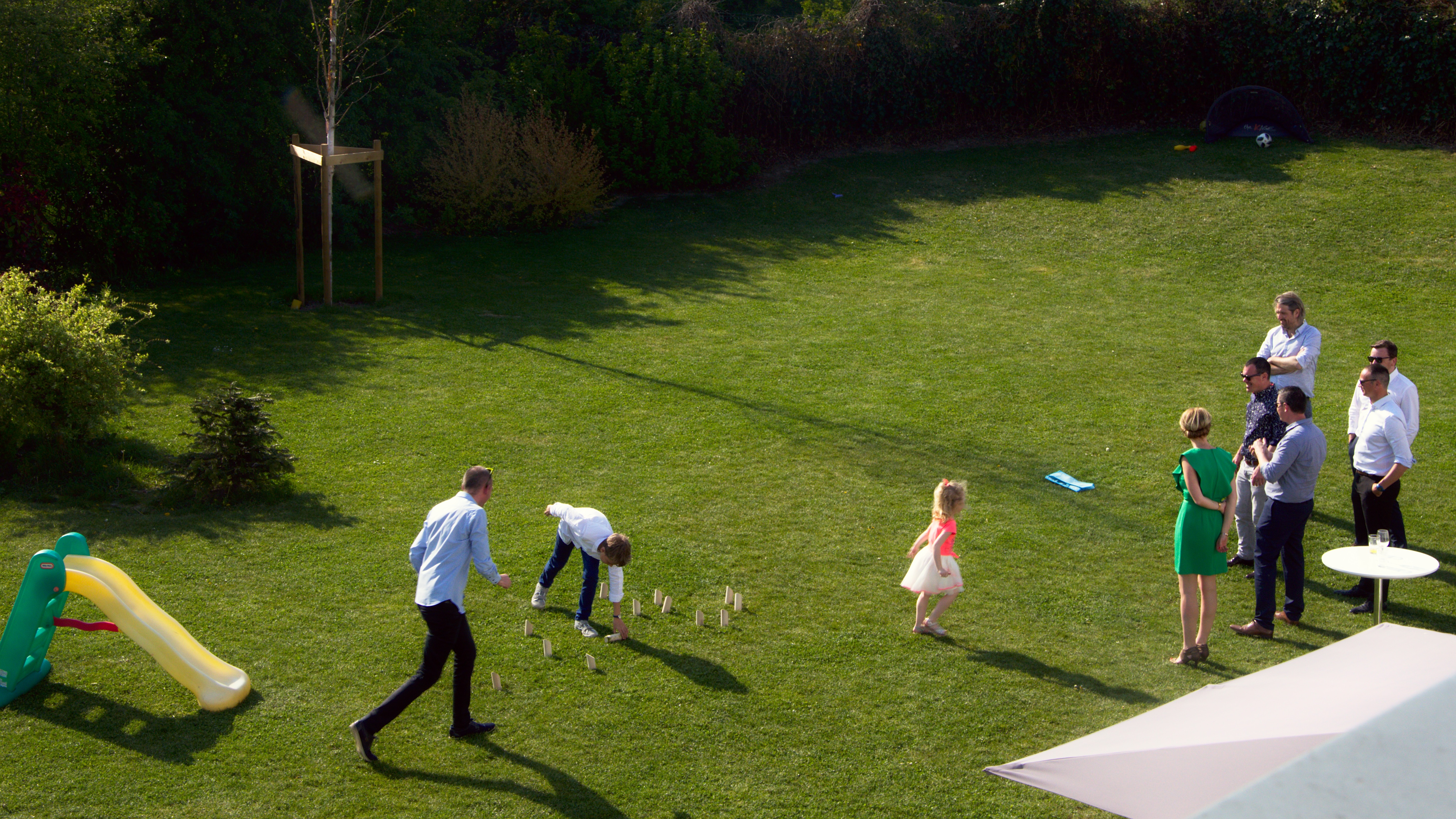 Les enfants (& grands enfants) ont pu profiter du jardin pour un beau week-end d