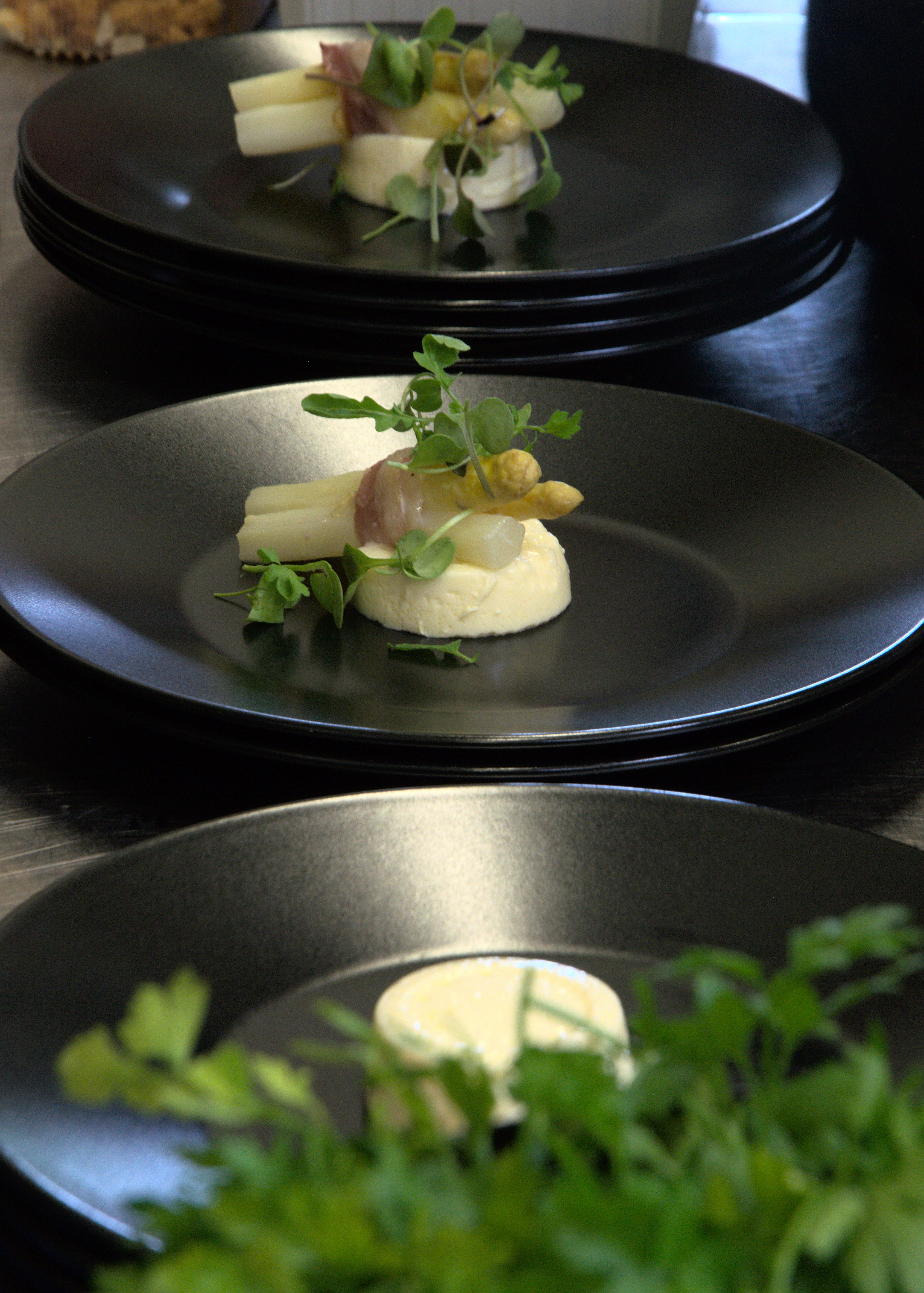 Panna cotta d'asperge blanche