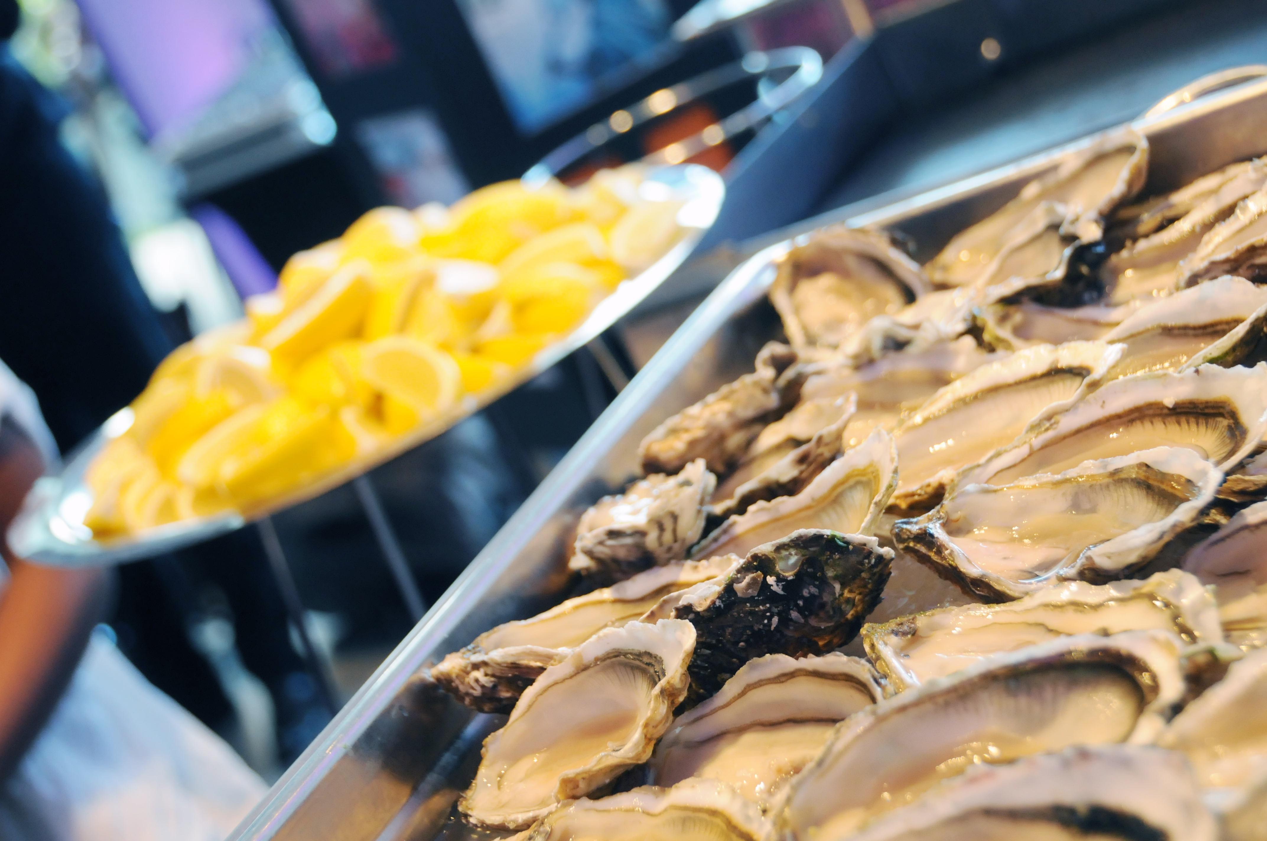 Huîtres de pleine mer, ouverture en live-cooking