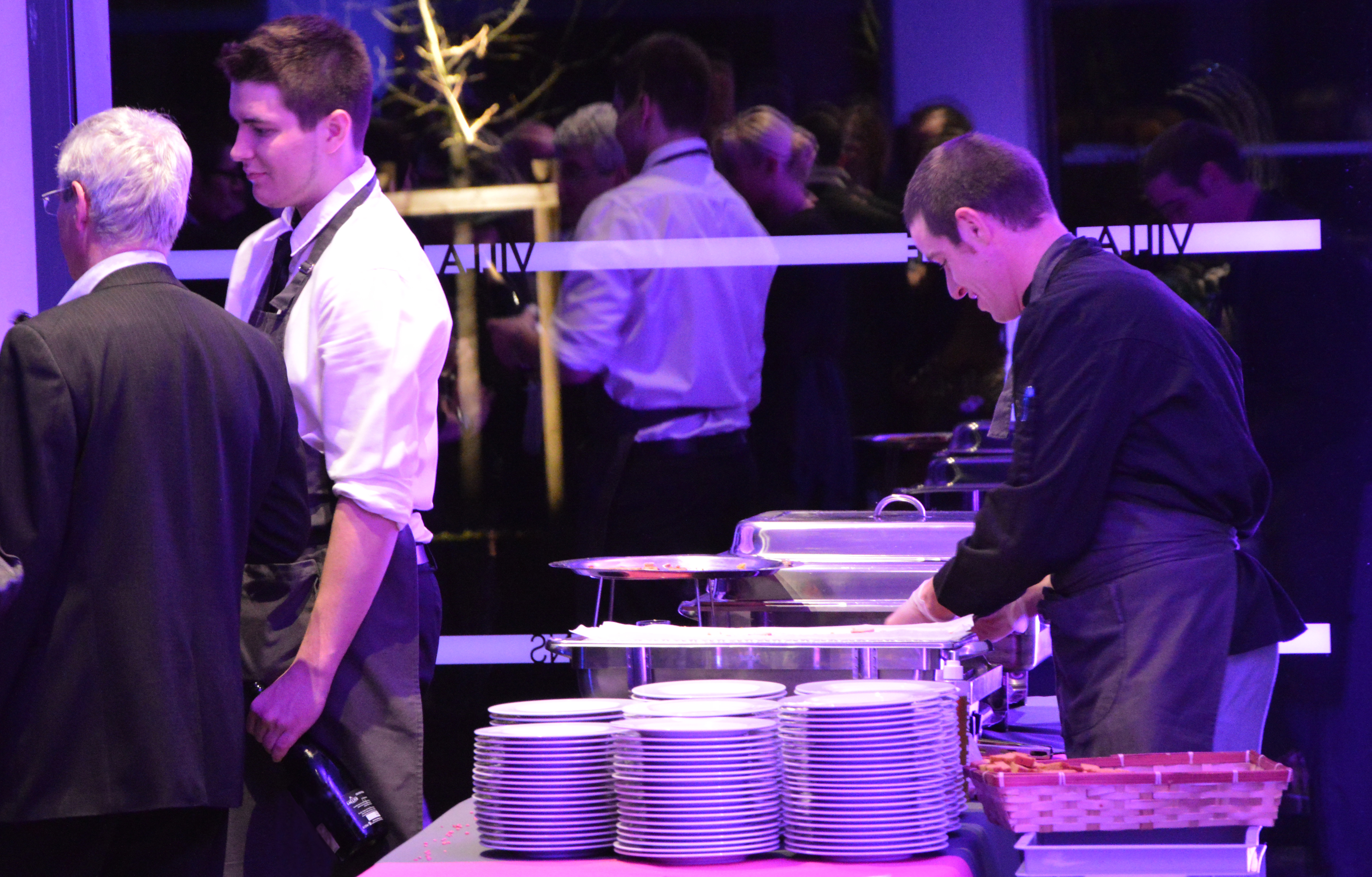 Vue globale Villa Blanche Dunkerque Cocktail voeux Arcelormittal Animation culinaire Foie gras & pain d'épices